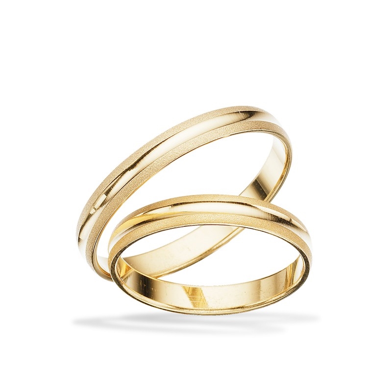 Scrouples Trauringe - Ringe aus 8-14 kt Gold 3 mm.