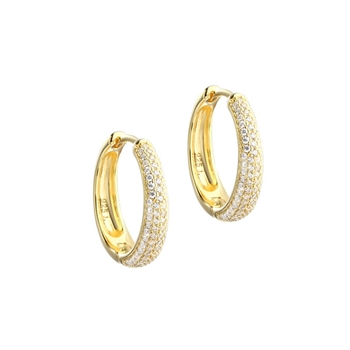 Aqua Dulce - Moon Earstuds in vergoldetem Sterlingsilber