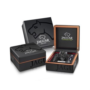 Uhrenbox Jaguar - Herrenuhr Special Edition Connected aus schwarzem Stahl mit schwarzem Zifferblatt