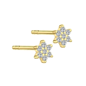 Aqua Dulce - Peachy Earhook in vergoldetem Sterlingsilber
