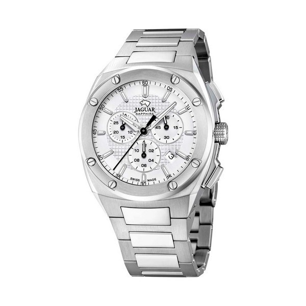 Jaguar - Executive Chrono Uhr in Stahl und Weiß J805/A