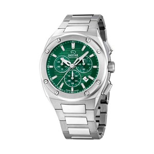 Jaguar - Executive Chrono Uhr in Stahl und grün | J805/C