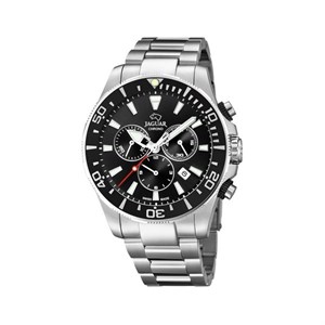 Jaguar - H. Pro Diver in Stahl mit schwarzem Zifferblatt  J861/3