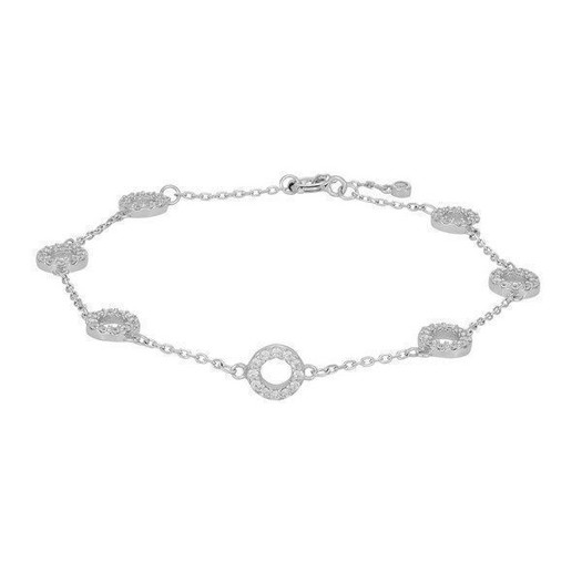 Joanli Nor - Anna - Silber armband mit kreisen und zirkonia - 845 067