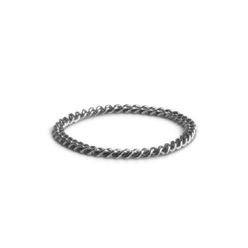 Jane Kønig Kleiner Kettenring aus mattem Sterling silber