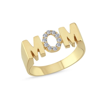 Lily - Ring aus 14 Karat Gold mit Diamanten von insgesamt 0,30 Karat