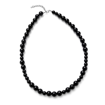Night Sky Halskette in Silber mit schwarzem Onyx