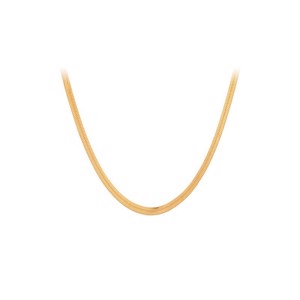 Thelma Halskette aus vergoldetem Stahl von Pernille Corydon n-698-gp