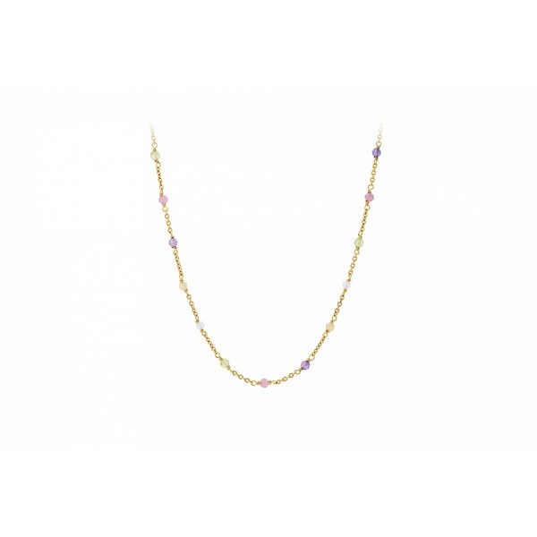 Pernille Corydon - Regenbogen-Halskette in vergoldete silber n-854-gp