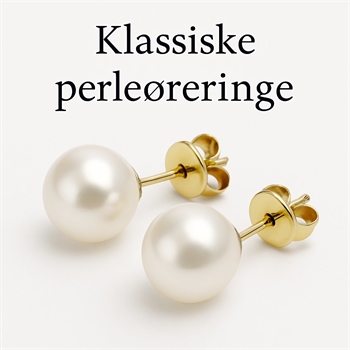 Klassische Perlenohrringe 