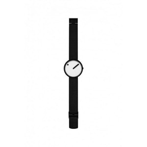 Picto Uhr - Weißes Zifferblatt, mattes IP-Stahlarmband - 40 mm - 43379-1012