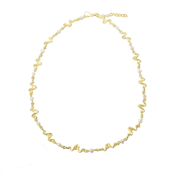 Aqua Dulce - Rhumba Pearl Bracelet in vergoldetem Silber
