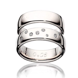 Silberne Ringe mit Jungfrau-Konstellation in Diamanten