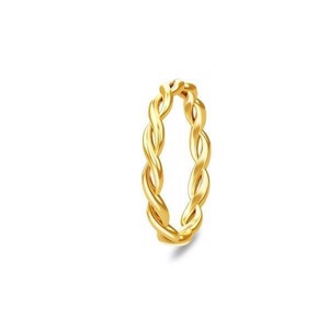 Spinning Jewelry vergoldeter Ring - geflochten