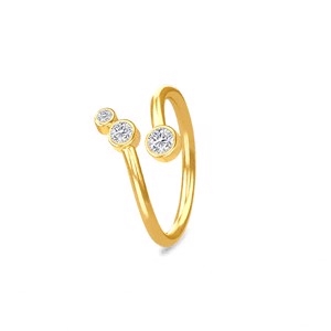 Spinning Jewelry vergoldet silber ring - ORION RING - 377-21