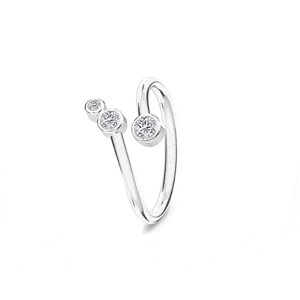 Spinning Jewelry rhodiniert silber ring - ORION RING - 378-21