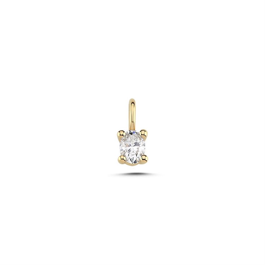 The One Oval Diamantanhänger von Nuran ist ein exklusives Schmuckstück