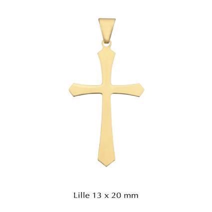 Kreuz Anhänger aus Gold mit 8 Karat - Klein