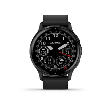 Garmin Venu 3S Slate Uhrenlünette in Stahl 010-02784-52