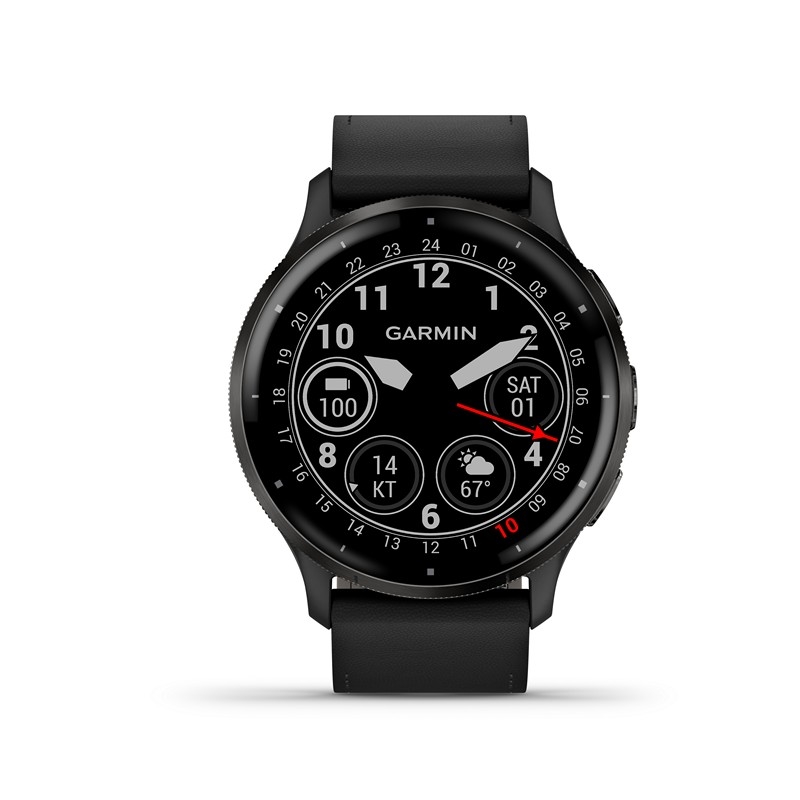 Garmin Venu 3S Slate Uhrenlünette in Stahl 010-02784-52