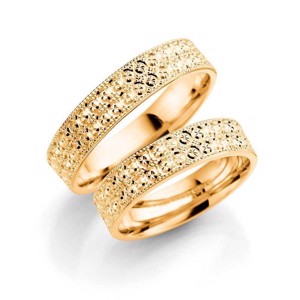 8-14 kt Goldringe mit Muster