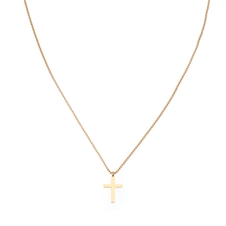 Kreuz-Halskette in vergoldete von Samie - x2014gs