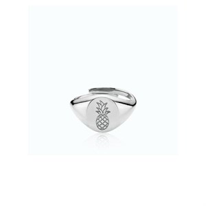 Anna Briand x Sistie - Signet Ananas Ring in silber